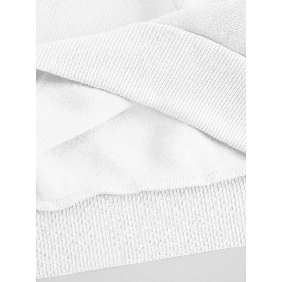 ⚡Women White New York 1898 Imported Graphic Crewneck Long Sleeve Sweatshirt - Picture 4 of 5